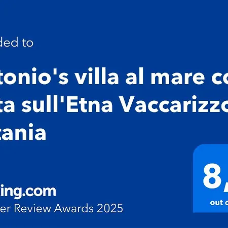 Σπίτι διακοπών Antonio's Al Mare Con Vista Sull'etna Vaccarizzo